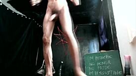 hey ladyboy whore, tease with feet and anal play!