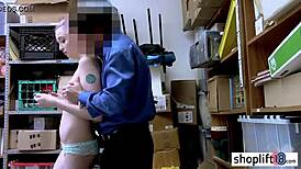 Petite blonde gets banged hard by policeman