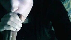 did the guy cum on her face after blowjob?