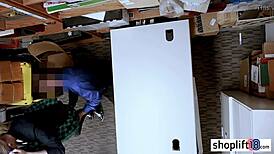 Petite blonde gets banged hard by policeman