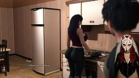 Gamer Girl Plays Porn Game in The Golden Boy Ep 3