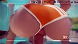 Yeero守望先锋HMV，激烈肛交和内射动作