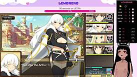 Vtuber Lewdneko engages in Evenicle gameplay session