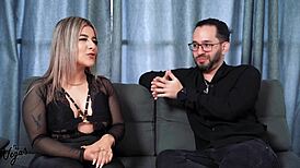 I get to know hot petite Colombian Naty Delgado