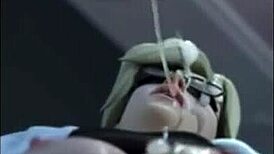 Yeero守望先锋HMV，激烈肛交和内射动作