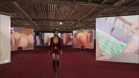 Yo, check out this sexy brunette in Fallout 4 porn style!