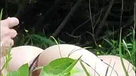 hot pussy fisting compilation with european babe stretching outdoors