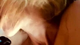 double pleasure with blowjob and dildo