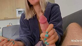 Teen Babe Jerks Off My Cock In POV!