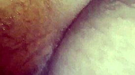 Pegging the naughty husband with strapon!