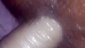 Pegging the naughty husband with strapon!