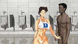 keiko en baño publico 002, masturbation sex outdoor public