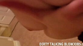 Your cock's in my hot wet lil mouth, suckin' it dirty.