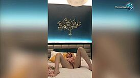 passionate milf fondles wet pussy on camera