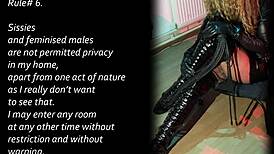 house rules for sissies on sissy training at my place with small cock