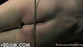 i restrained this chick and drilled her twat roughly with toys for orgasm