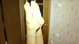 Beautiful Teen Ananta Shakti Does Nude Yoga, Showing Long Legs and Feet