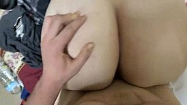 Pawg girlfriend gets homemade impregnation creampie from friend.