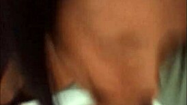 the brunette is sucking and swallowing cum in pov