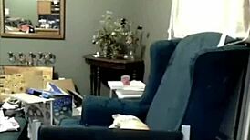 Miss Liz Vicious showing off her big pink dildo masturbation on cam.