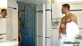 Skinny teen gets her wet vulva and tight anal drilled hard in wild session.