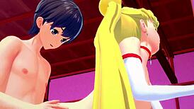 Horny student sailor moon passionately sucks dick l 3d sfm hentai uncensored