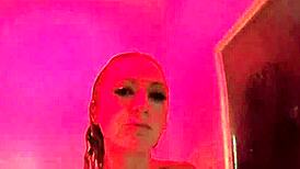 kendra cole takes a shower. relaxing solo moment.