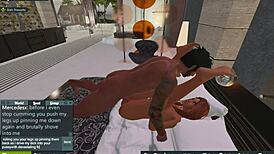 mercedes blows her boss's monster cock 😈