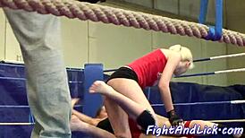 Lesbian Babe Gets Intense Oral Pleasure and Fingering Action