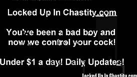 your cock cage feels uncomfortable, slave