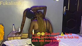 behind the scenes, sexy hijab girl fucks horny visitor!