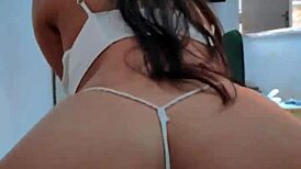 Extremely Big Ass Wiggling On Hard Dick In Bedroom With Muscular Bodybuilder