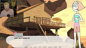 When I, Steven Universe, travel back to the past for gem domination, I end up masturbating and fingering those boobs and pussy with my fingers.