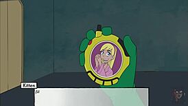 小猫，你这个出轨婊子，我要用野兽女孩肛交打破Starfire的屁股！