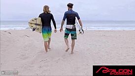 falconstudios got me hooked with hot jocks banging hard. summer vibes by the ocean fuel my desire.