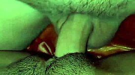 I am licking my wife's delicious pussy so passionately.