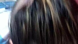 Blonde Cum Eater Craves a Liquid Lunch