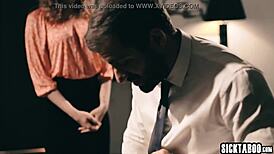 sexy babe tiffany watson cleans guy's big hard penis