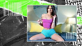 Hot lesbian hardcore fucking action with petite 18+ babes in doggystyle, bent over, and facial costumes