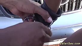 丰满非洲人妻公共大屌口交颜射😍