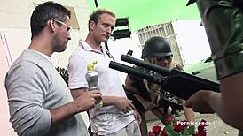 Elle Brooks, Alexa Andreas, Stacey Saran, Jordan Kingsley in Military Fuck Fest