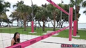 How does this little teen handle doggystyle so well?