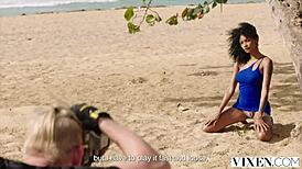 barbie, the vixen model, charms her strict photographer with some deep sucking