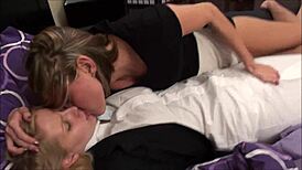 Check Out This Lesbian Socks Fetish Fun with Two Girls Playing Around