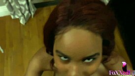 Jenna Foxx Works Hard to Suck Barrett Blade's Dick Dry with Her Skilled Mouth