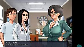 summertime saga 33 • intimate encounter with the attractive asian teacher