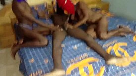 Byronblack4, Elina Jay, and Emelia party hard in Kumasi-Ghana