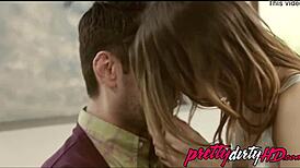 She's head over heels for her step dad's huge cock