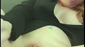 i'm the horny spanish milf secretary masturbating with my xxl dildo, oh god it's so bigg