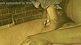 Very rare vintage scene of black lesbians with big asses engaging in pussy play and ass worship